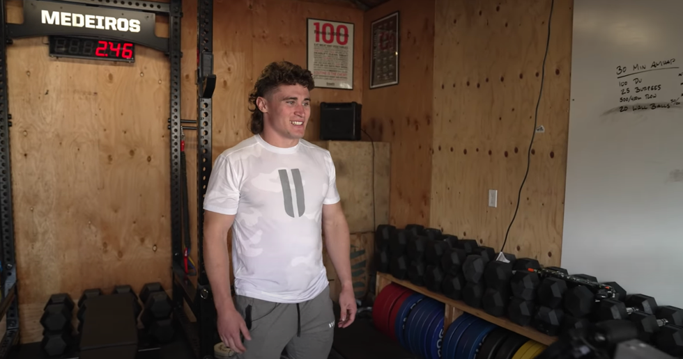 Fittest Man on Earth Justin Medeiros Presents a Tour of His Storage Gym