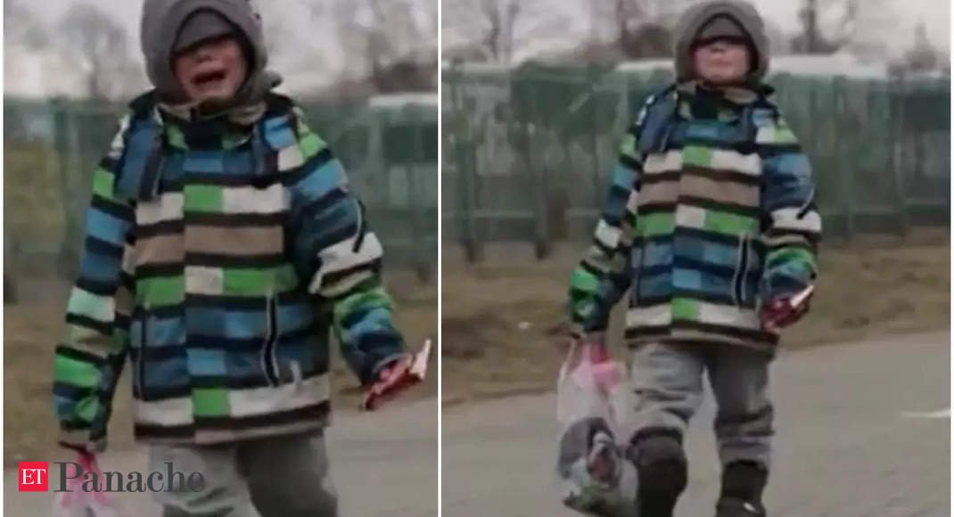 Coronary heart-wrenching: Ukrainian boy cries at Poland border