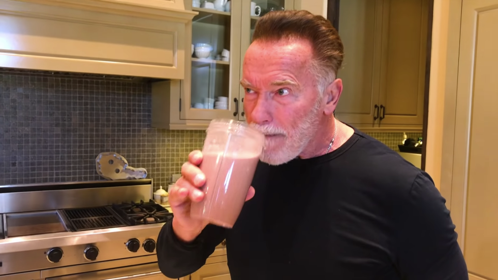 Arnold Schwarzenegger Shared the Lope-To Salad and Protein Shake He Eats Every Night