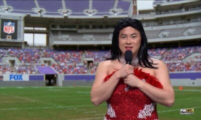 ‘SNL’: Bowen Yang’s George Santos Hijacks ‘Fox NFL Sunday’ and Lies About Football Stardom (Video)
