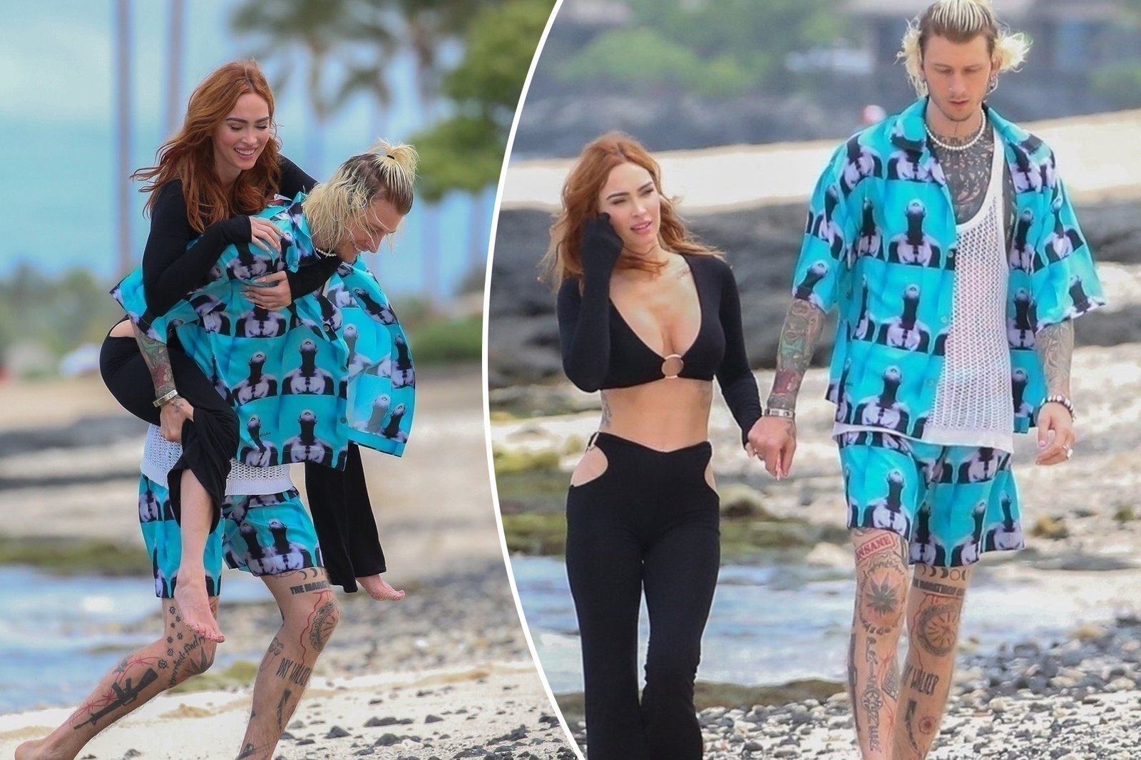 Detect photos of Machine Gun Kelly and Megan Fox reuniting in Hawaii 